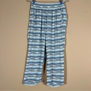 UGG Australia Women’s Ashland Serape Woven Blue/white Cropped Pants S